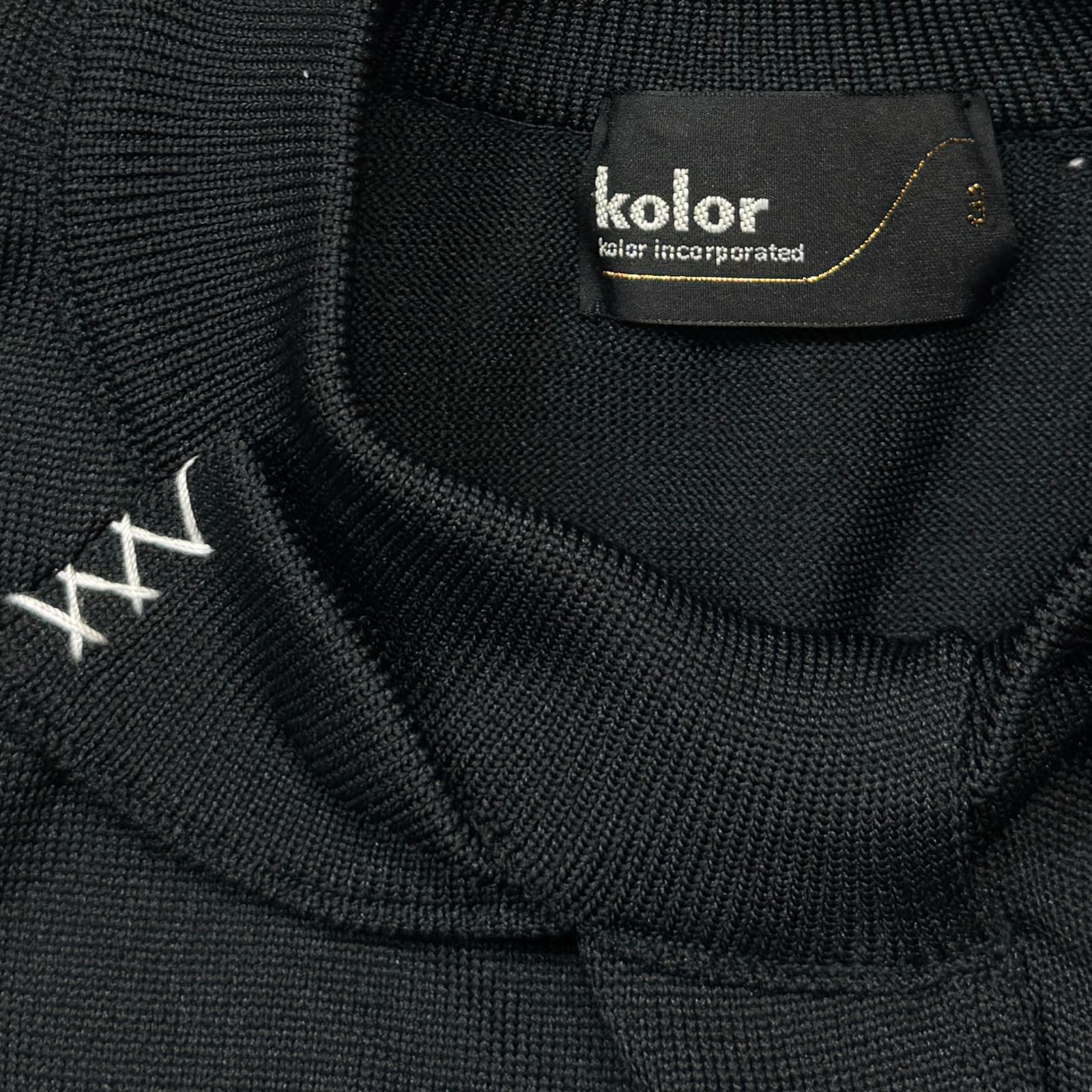 kolor 23SS 変形 ニット フロントステッチ プルオーバー