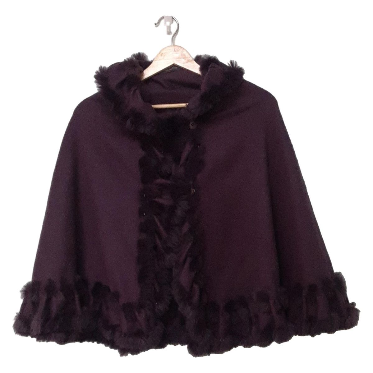 LANVIN COLLECTION ランバンコレクション ポンチョ レディース - パープル ラビット ラパン |冬