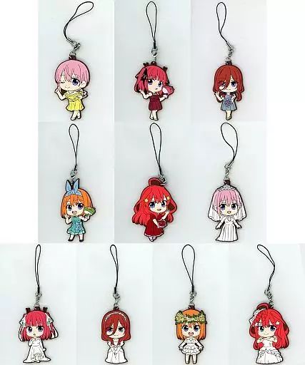 五等分の花嫁展　ラバーストラップ　未開封　全十種 中古】雑貨 全10種セット 「五等分の花嫁展 Memories ラバー