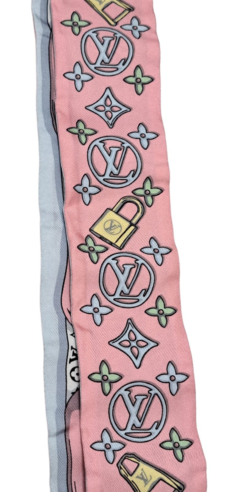 ルイヴィトン バンドー BB スカーフM77695 ピンク チェーン LOUIS VUITTON ルイ・ヴィトン M77695 バンドーBB ビジュエルド