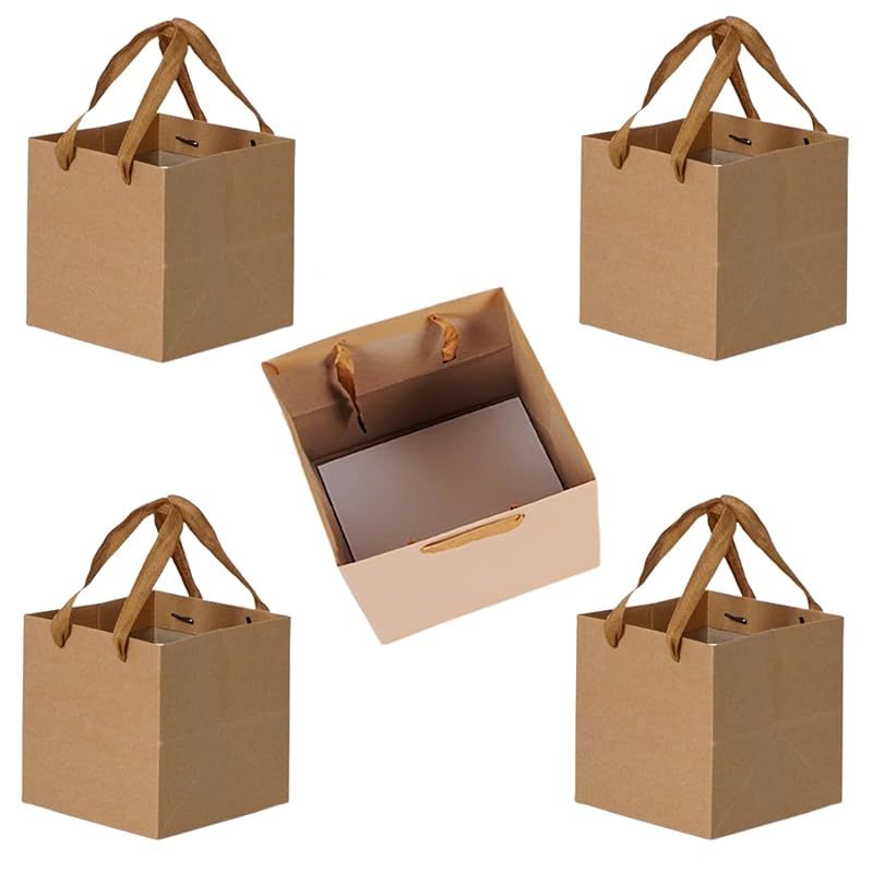 新品】 Quikaboo 紙袋 正方形 マチ広紙袋 マチ広 特大 厚手 袋