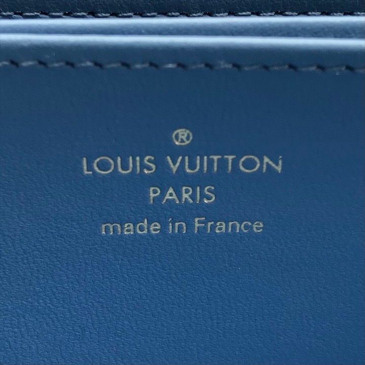 展示品 LOUISVUITTON ルイヴィトン モノグラム ジッピー ウォレット ブルーエ 長財布 a3131 - メルカリ