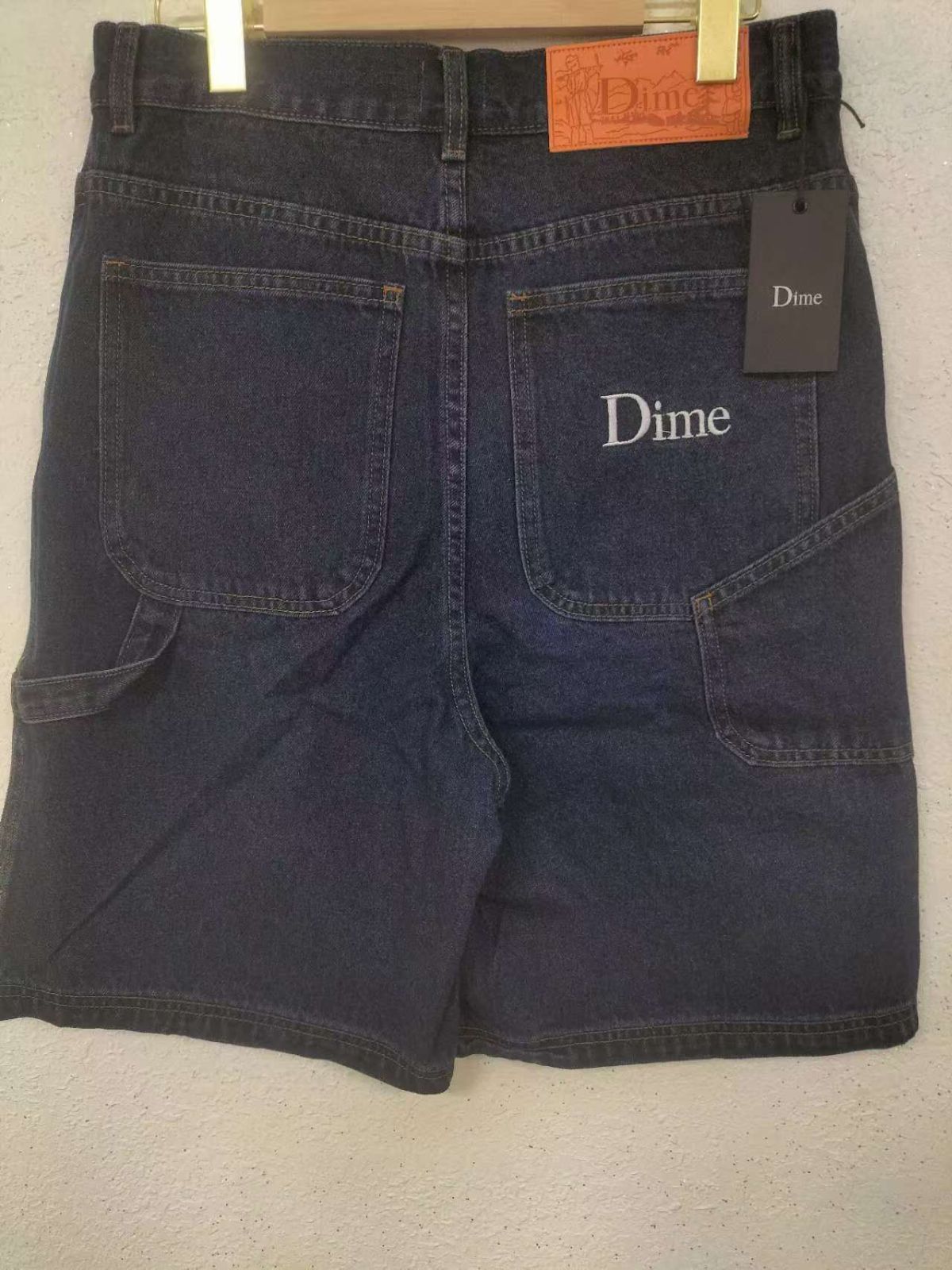 Dime デニムハーフショートパンツ ダークブルー Lサイズ
