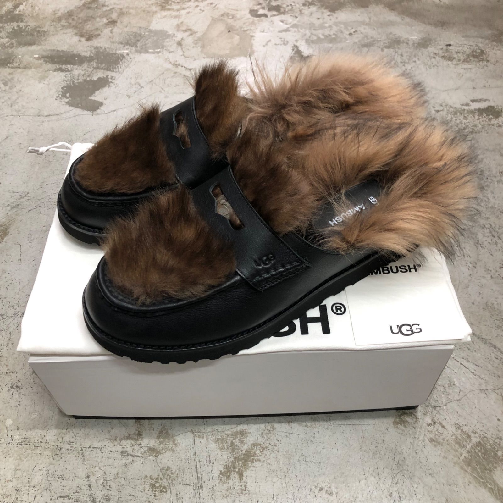 AMBUSH UGG Loafer Black アグ ローファー スリッポン シューズ アンブッシュ アグ ブラック 1172911-BLK-12 30cm 91318A1
