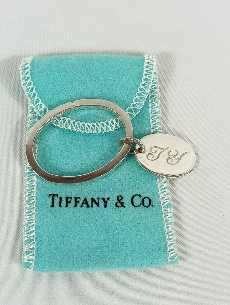 Tiffany ティファニー キーリング SV925 イニシャルいり Tiffany