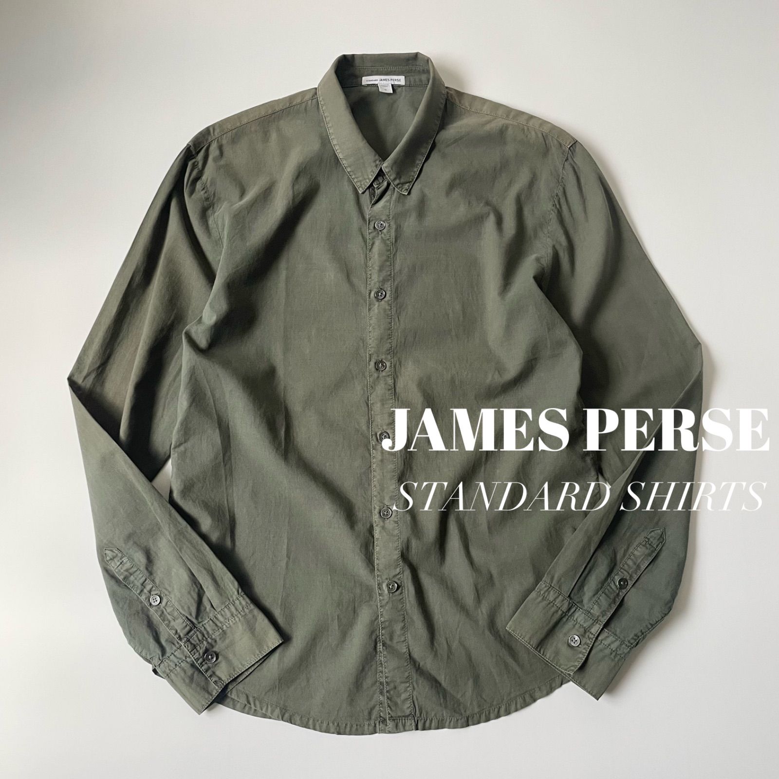 JAMES PERSE　ジェームスパース　/　スタンダードシャツ　コットン　レギュラーカラー