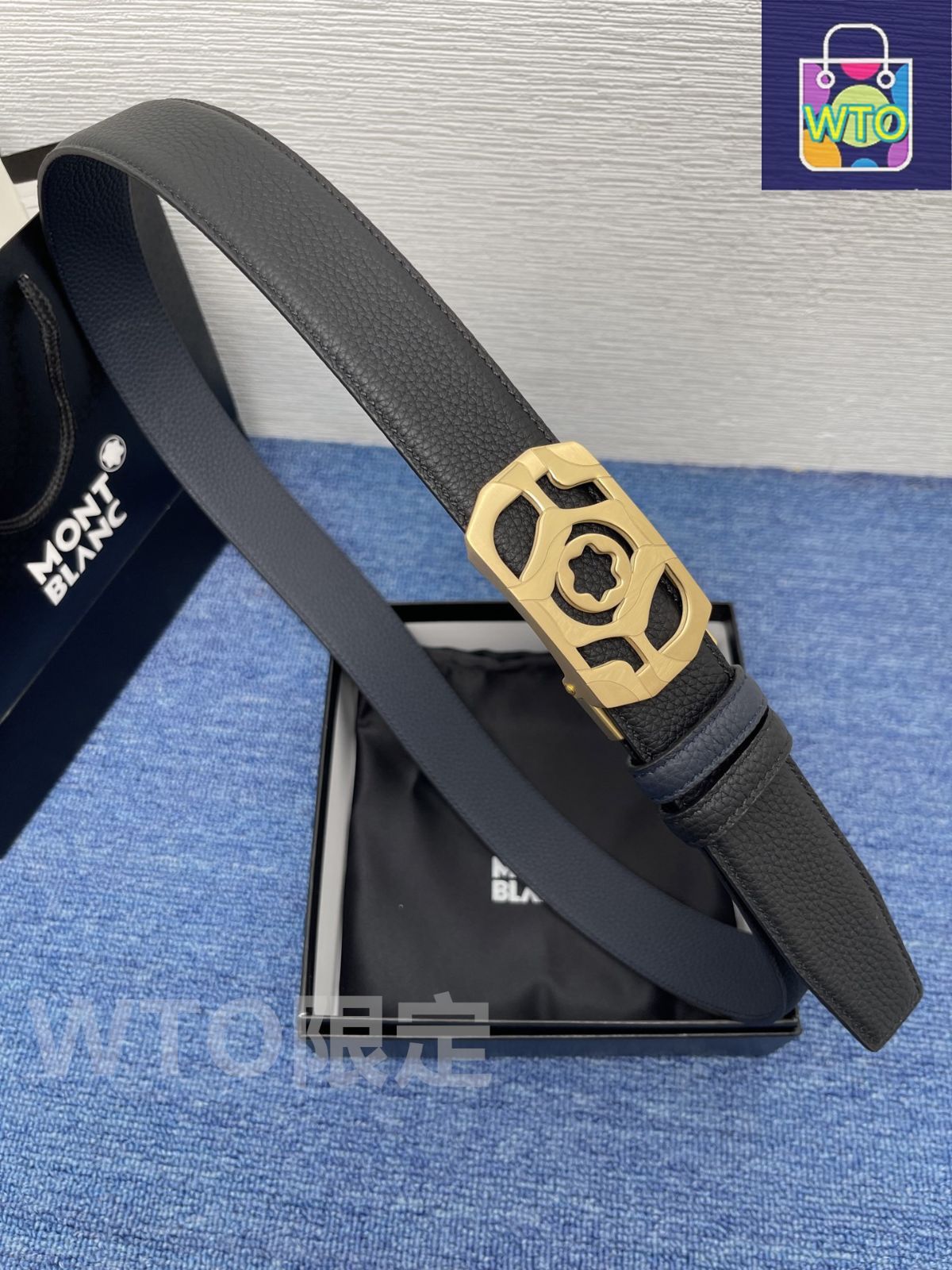 今日WTO】Montblanc モンブラン レザーベルト-1-ME22 - メルカリ