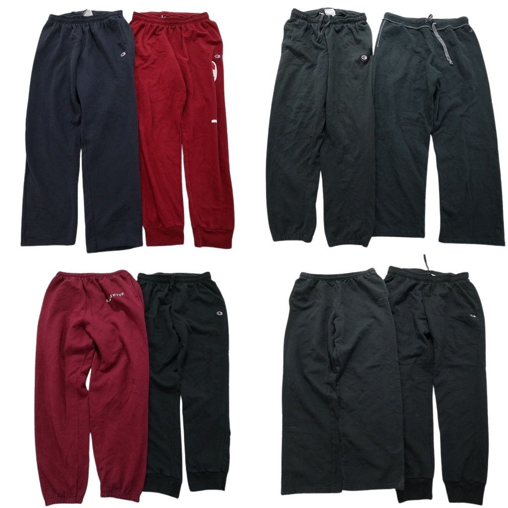 古着卸 まとめ売り チャンピオン スウェット パンツ 8枚セット メンズ XL ジョガーパンツ ワイド ルームウェアー 古着 NC0820