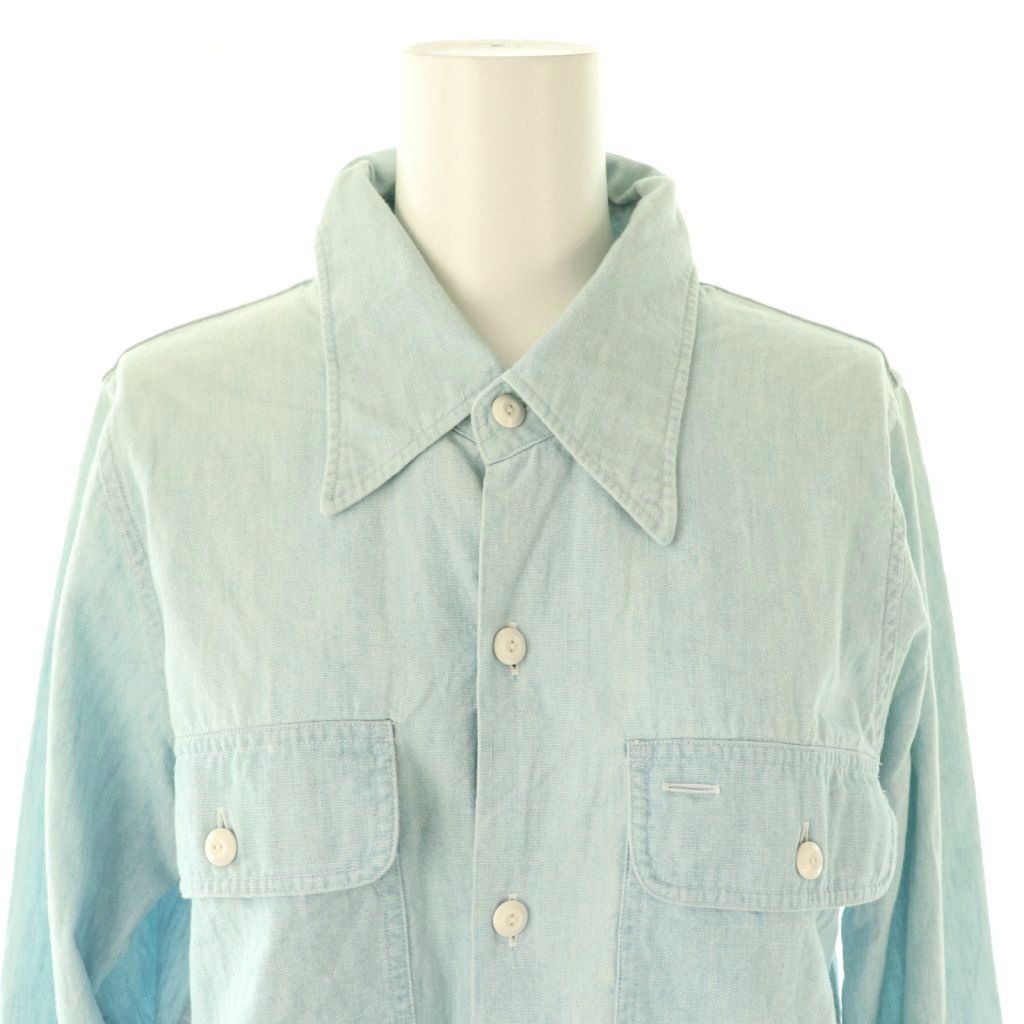 マディソンブルー MADISONBLUE シャンブレーシャツ 長袖 スタンド  