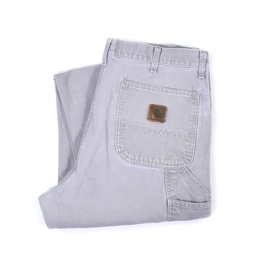 カーハート メキシコ製 ペインターパンツ ダック地 ライトグレー