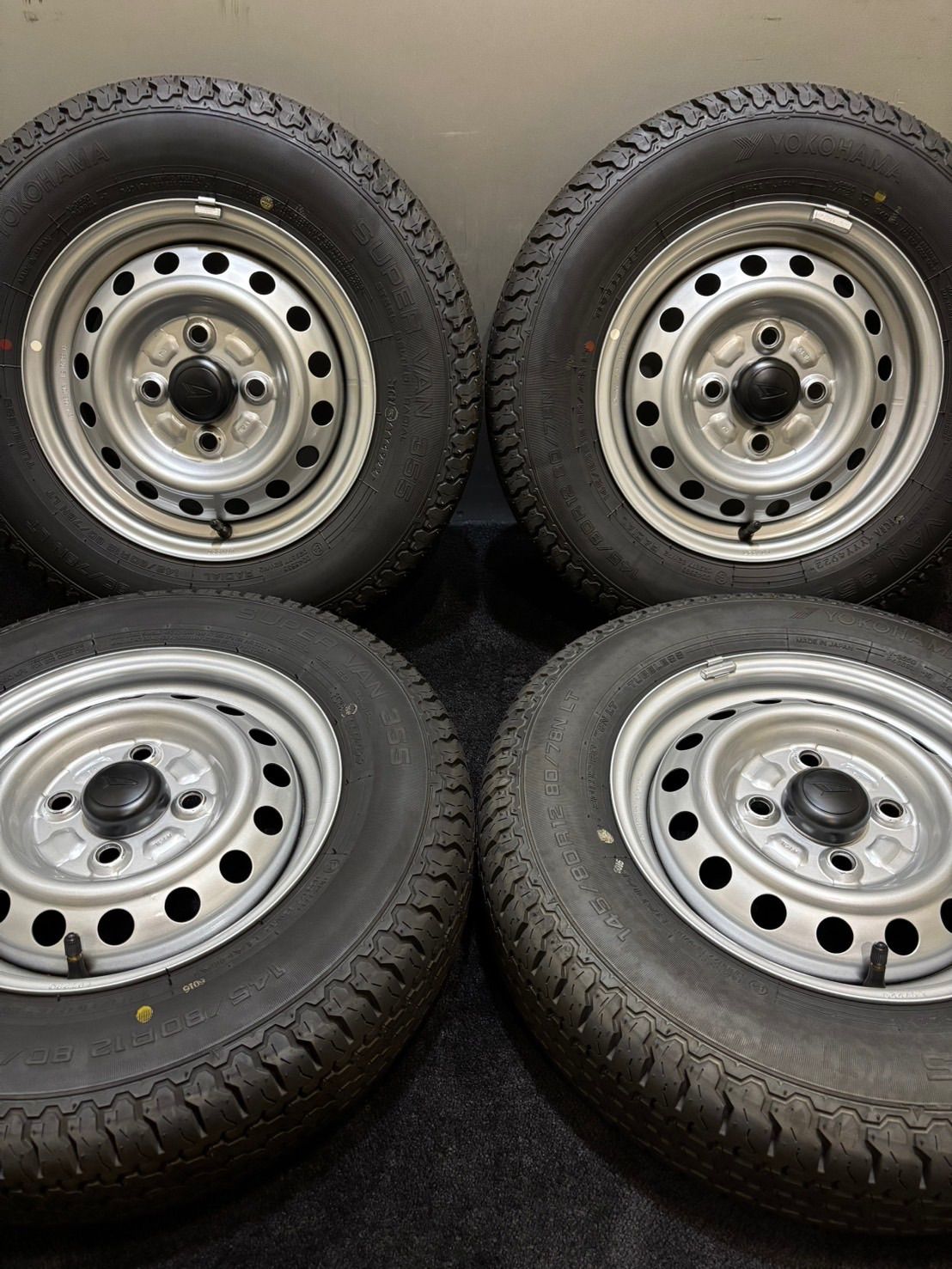 ☆145/80R12 80/78N LT YOKOHAMA/SUPER VAN 355 22年製 ダイハツ