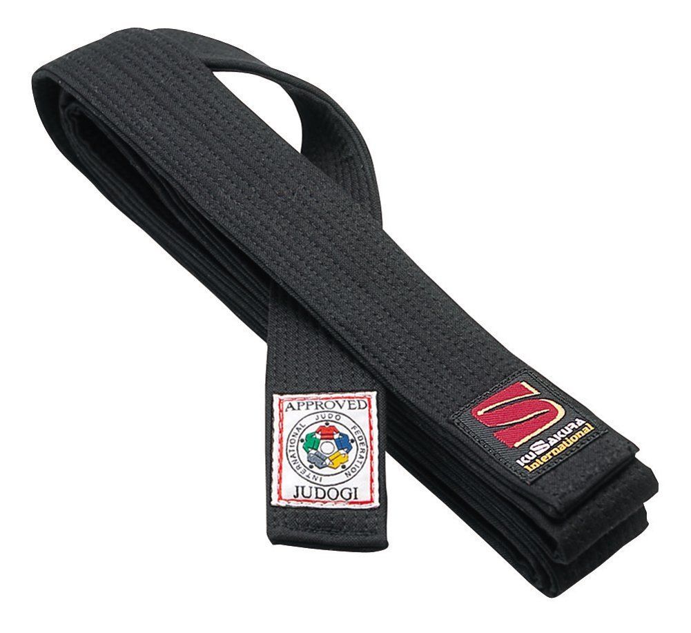 Color:ブラック_Size:6号 九桜 JOIB フェルト芯入試合用黒帯 6号 JOIB6B
