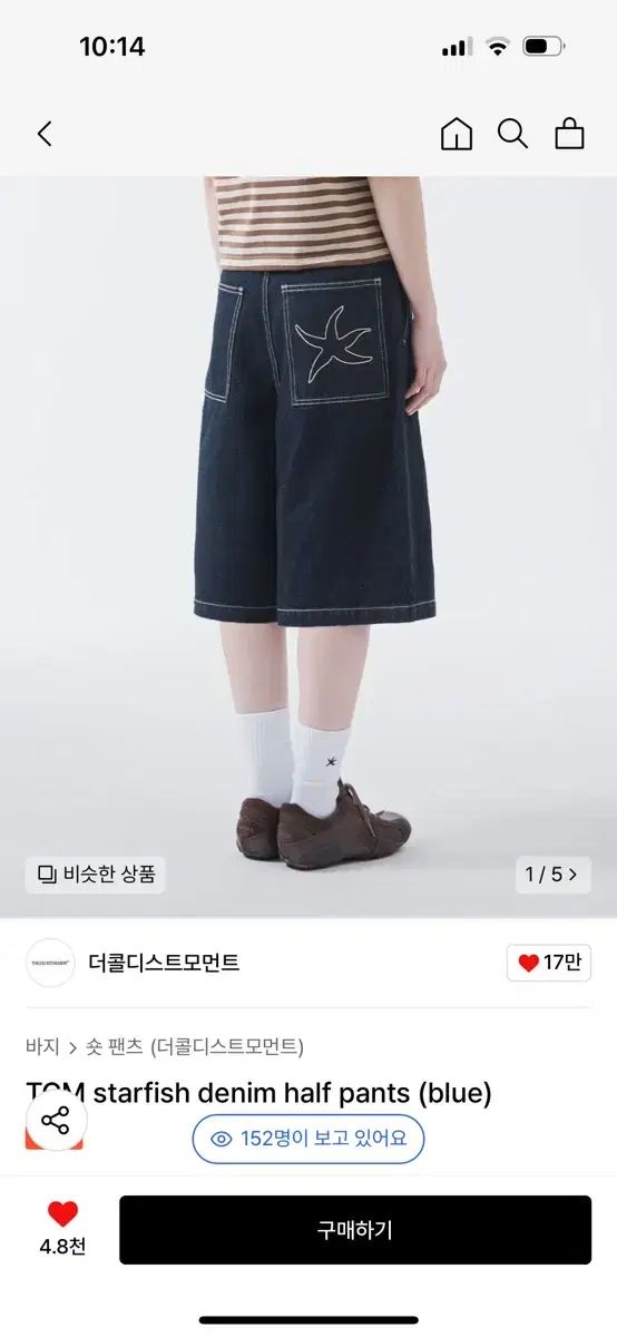 ザ コールド ディストリクト モーメント デニム ハーフパンツ バミューダ 生デニム