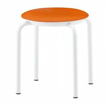 藤沢工業 TOKIO スツール JBM-36TL-S マンダリンオレンジ レザー 5脚入