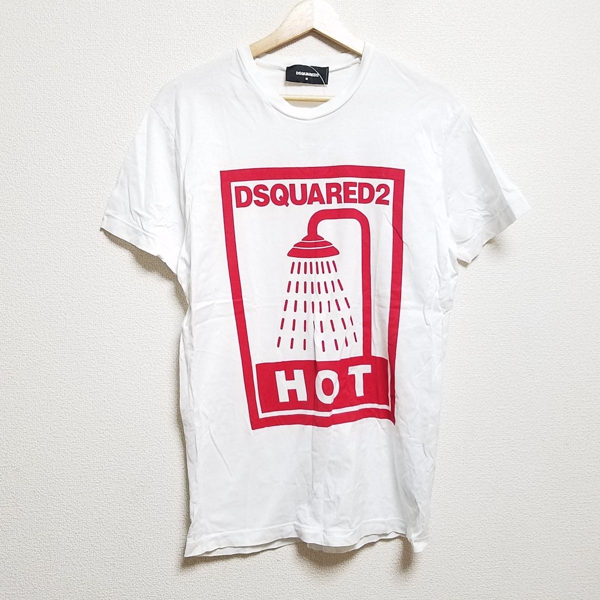 DSQUARED2(ディースクエアード) 半袖Tシャツ サイズM メンズ - 白 ...