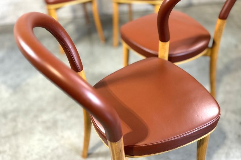 カッシーナ Cassina 501 ヨーテボリ GOTEBORG チェア 革コニャック 2脚