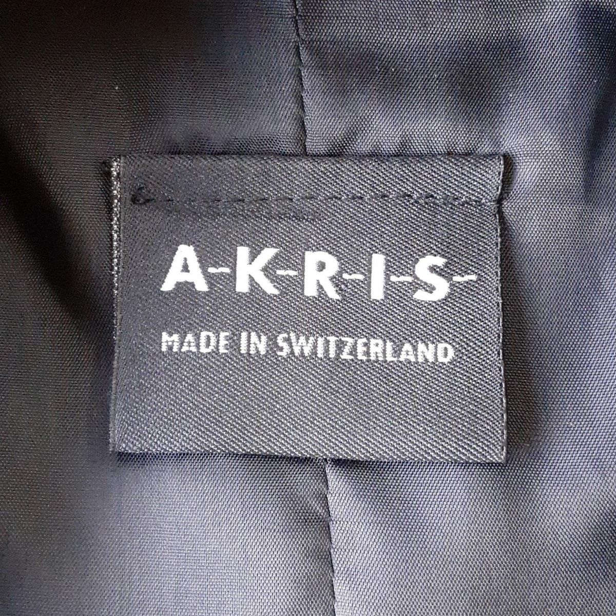 AKRIS(アクリス) ジャケット サイズF 38 レディース美品 - 黒×グリーン