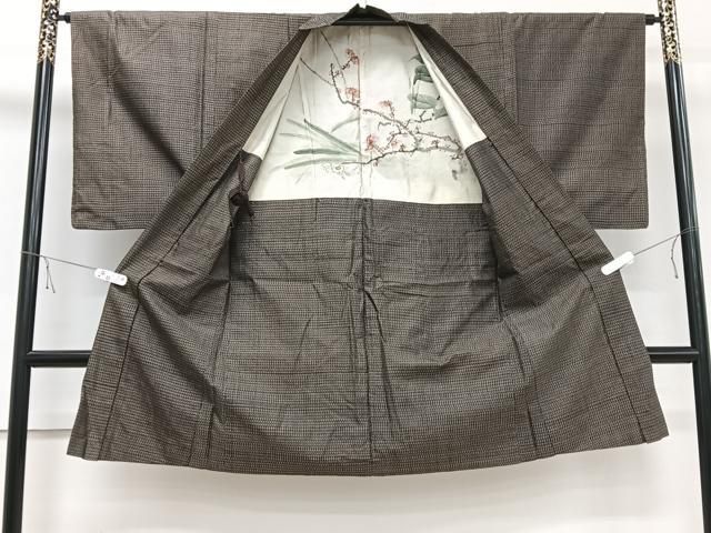 平和屋着物□男性 本場大島紬 アンサンブル 西郷絣 霞文 正絹 逸品