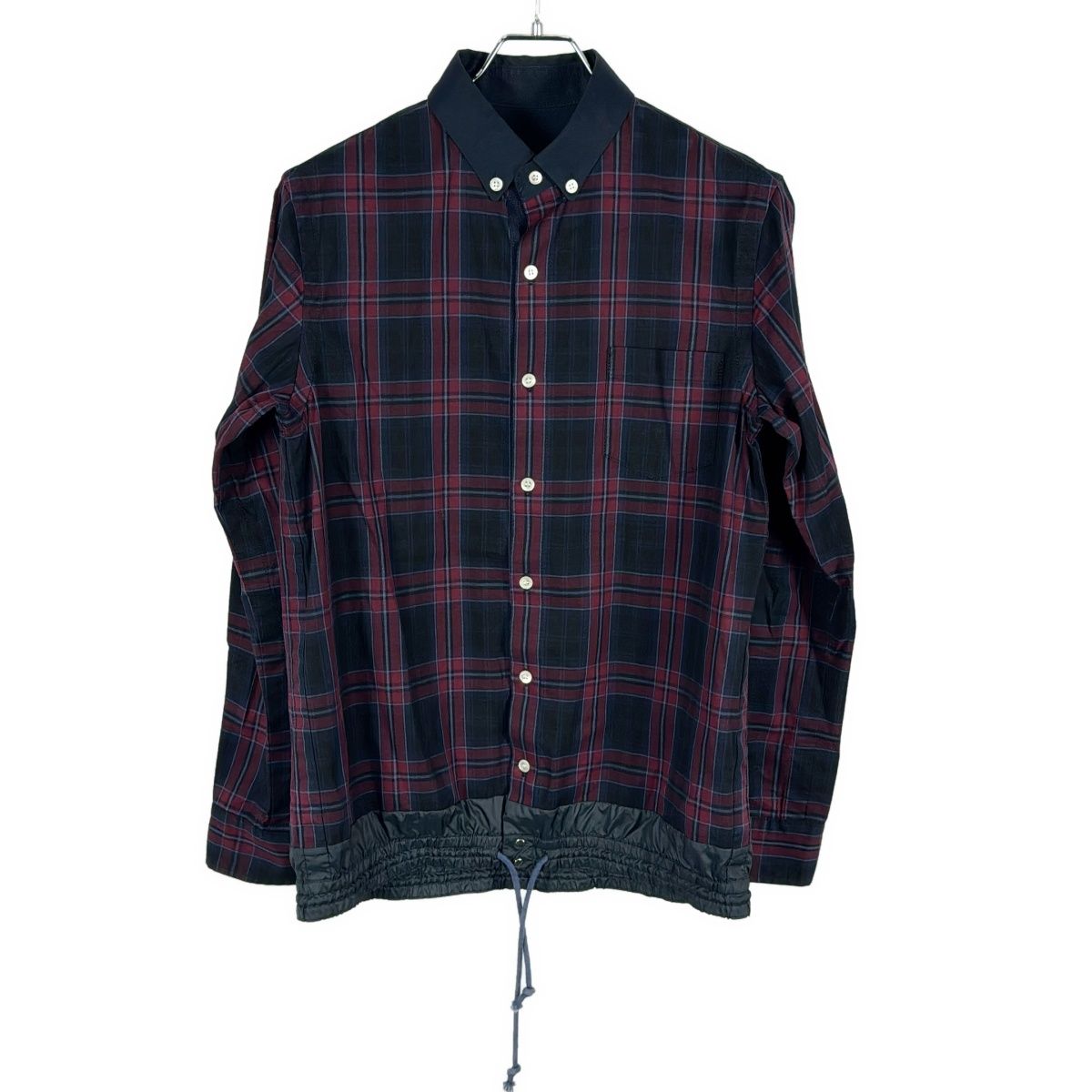 sacai ワンピース　シャツ　チェック　サカイ sacai - サカイ シャツワンピース ストライプ サイドプリーツ 2