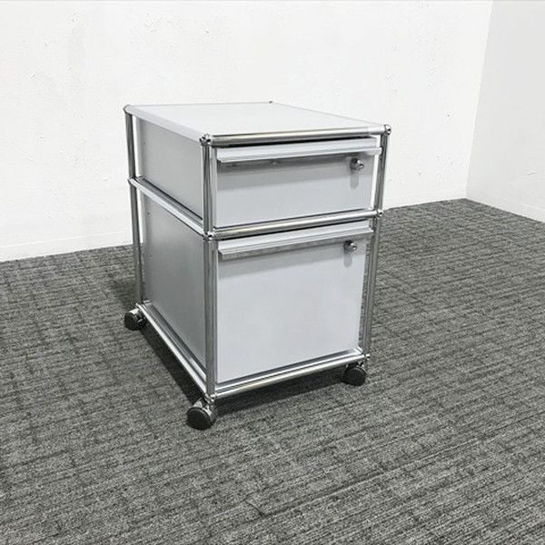 インサイドワゴン デスクワゴン 2段 USMハラー USM Haller USMマットシルバー