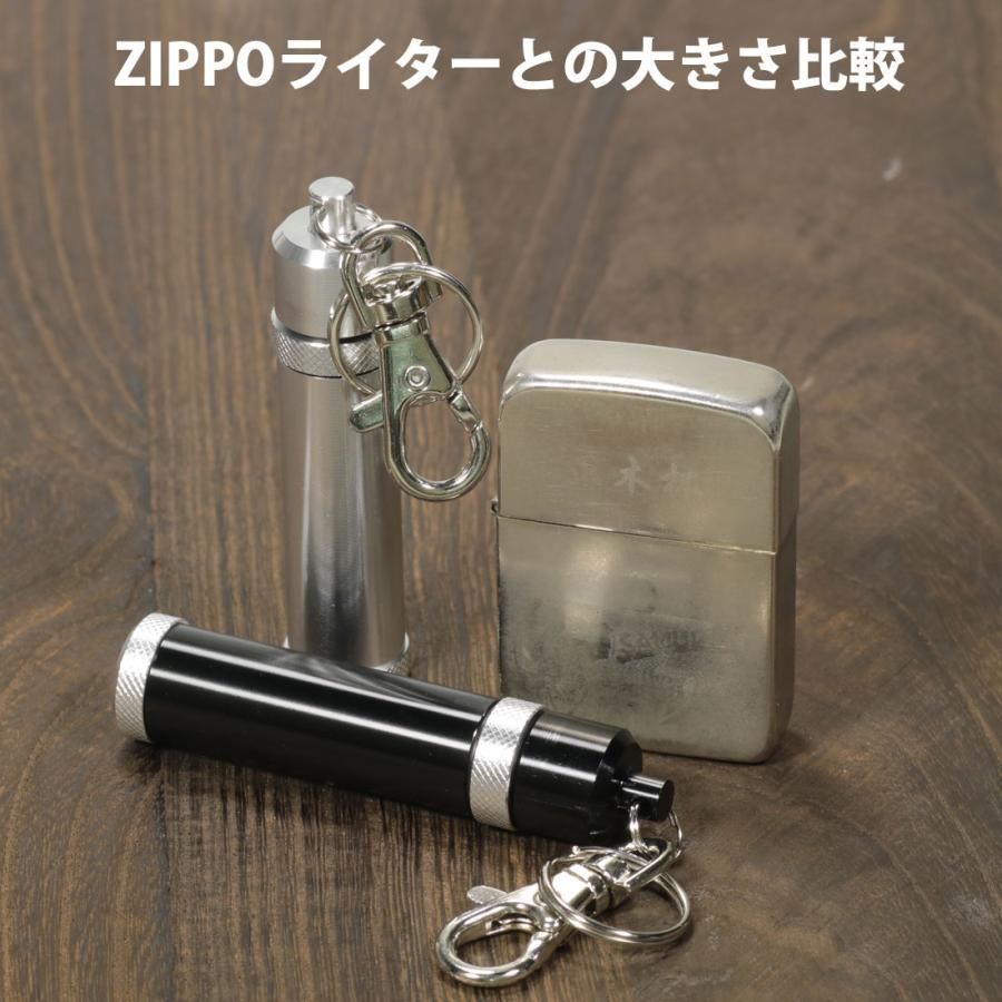 ジッポー（ZIPPO）にも最適 オイルライター用 携帯オイルタンク アルミシリンダー OILCY-BK ペンギンライター ミニ ブラック シンプル  コンパクトなのに機能充実 かっこいい メンズ ギフト プレゼント 送料無料 - メルカリ