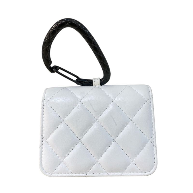 シャネル CHANEL ジュエルフック カードケース AP2397 ホワイト|BK金具 ラムスキン レディース カードケース