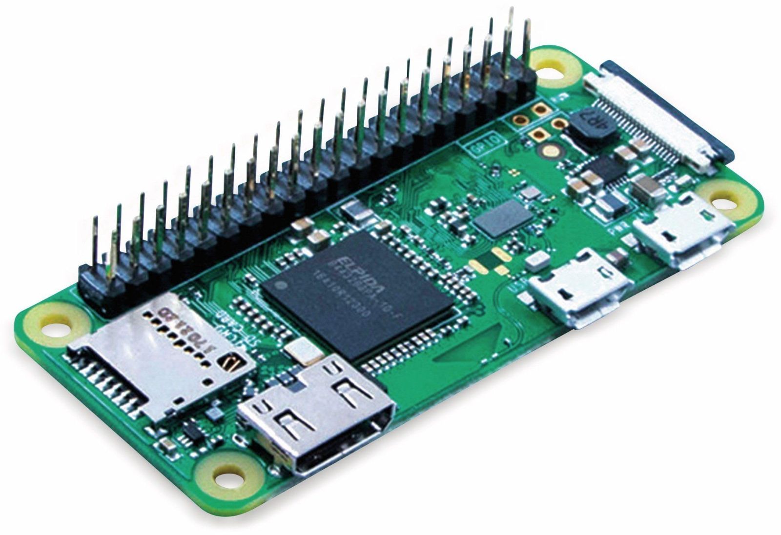Pi Zero W - ヘッダー Raspberry ハンダ付け済み - ラズベリー・パイ ゼロ W ワイヤレス