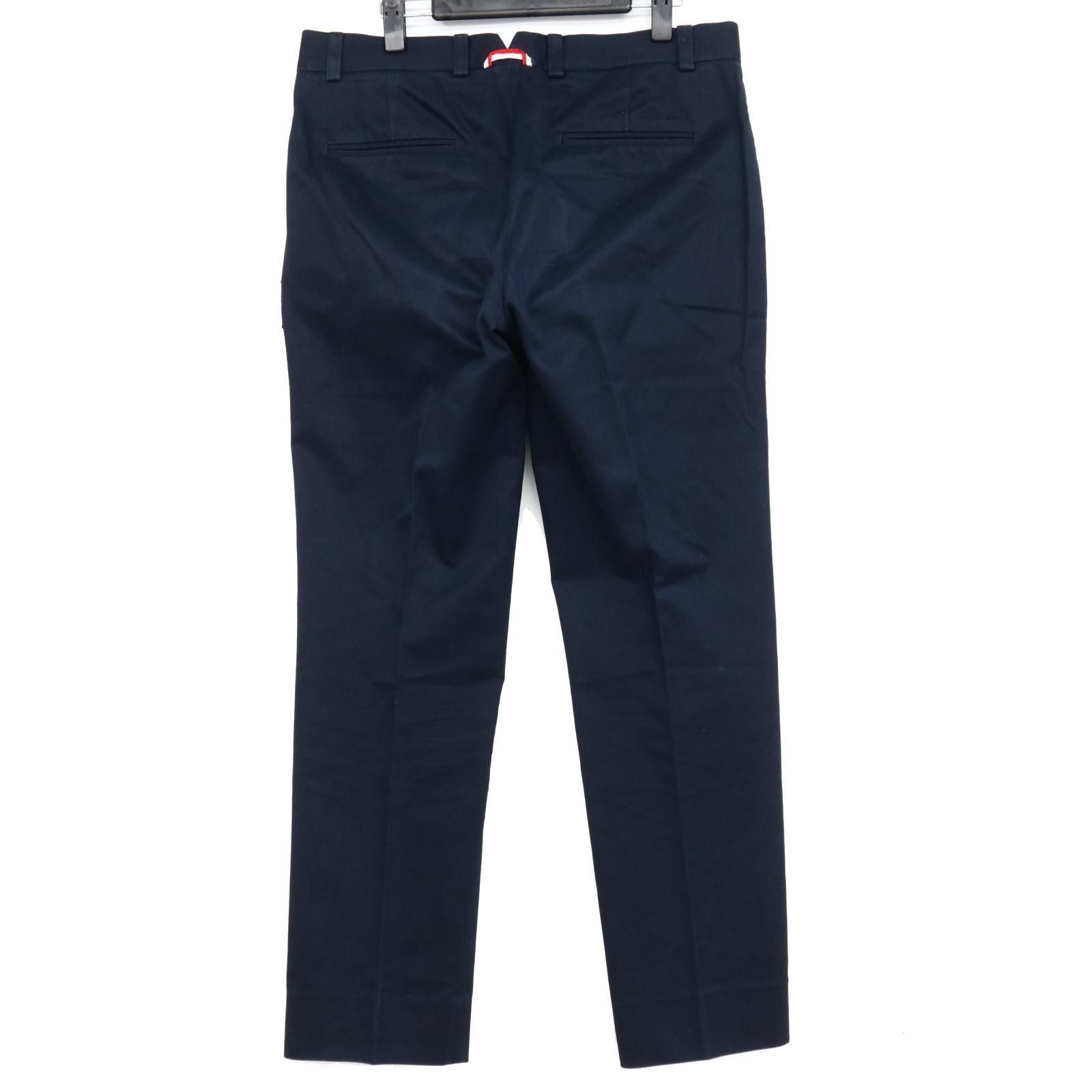 モンクレールガムブルー MONCLER GAMME BLEU コットンパンツ チノパンツ PANTALONE メンズ ネイビー 中古 古着  コンディションC