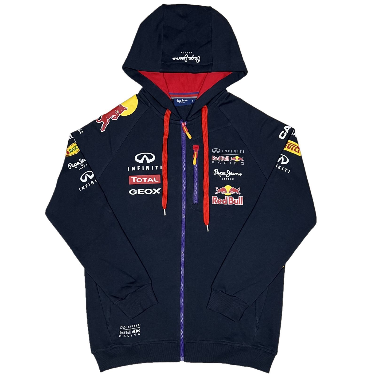 ペペジーンズ レッドブル レーシング 2014 ジップアップパーカー