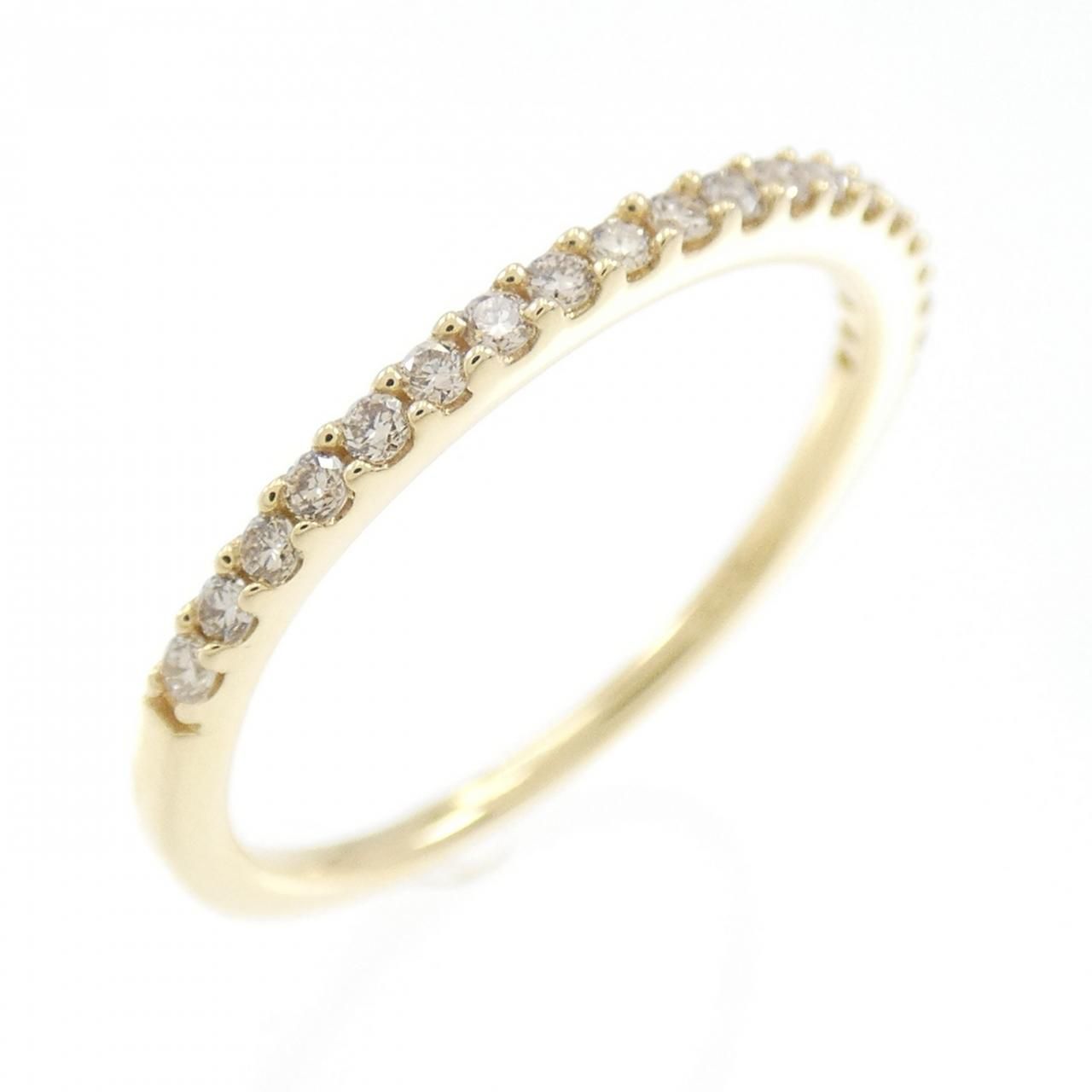 K18YG ハーフエタニティ ダイヤモンド リング 0.13CT - メルカリ 