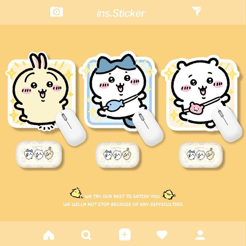 ちいかわ マウスパッド ちいかわ ハチワレ うさぎ モモンガ シーサー マウス パッド デスクマット 耐久性が良い パソコン 防水 滑り止め ゲーム用 ギフト