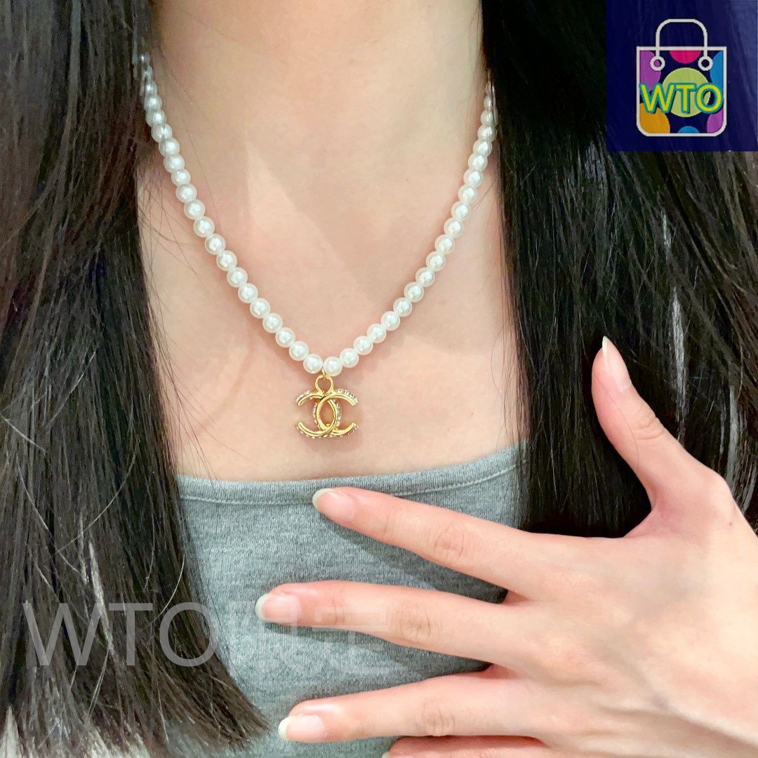 今日 Chanel ヴィンテージ アルファベットネックレス 在庫