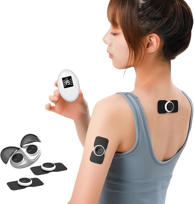 EMS トレーニング 筋トレ器具 貼るだけ ワイヤレス 8種類モード 19段階