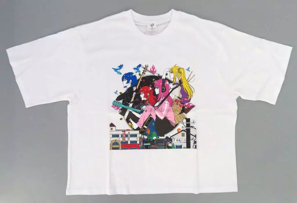 中古】Tシャツ 結束バンド(イラスト) Tシャツ ホワイト XLサイズ