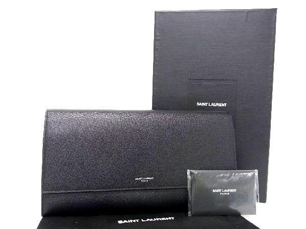 □極美品□ SAINT LAURENT サンローラン レザー クラッチバッグ セカンドバッグ 手持ちかばん メンズ ブラック系 AI7420ｱZ -  メルカリ