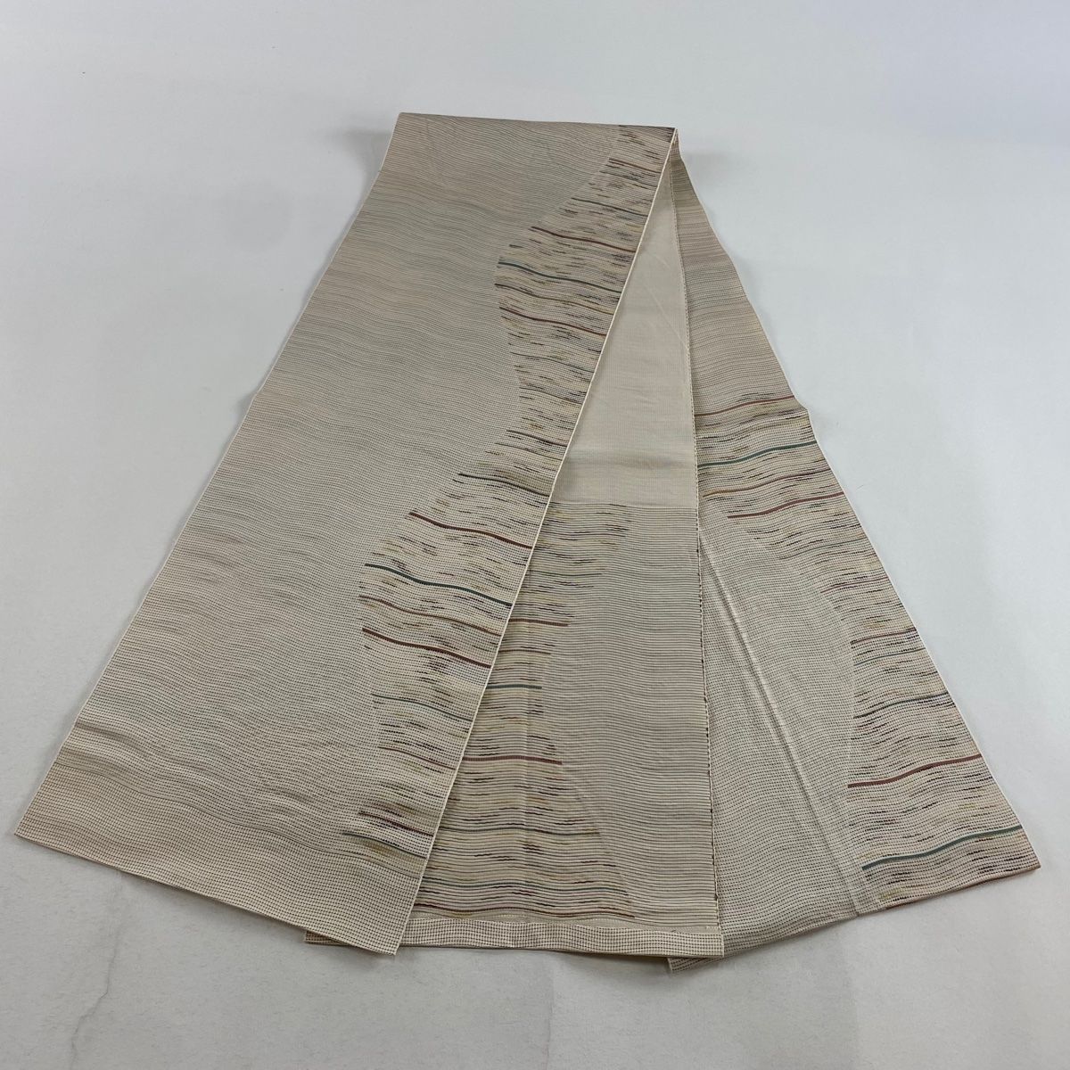 よろけ縞 クリーム