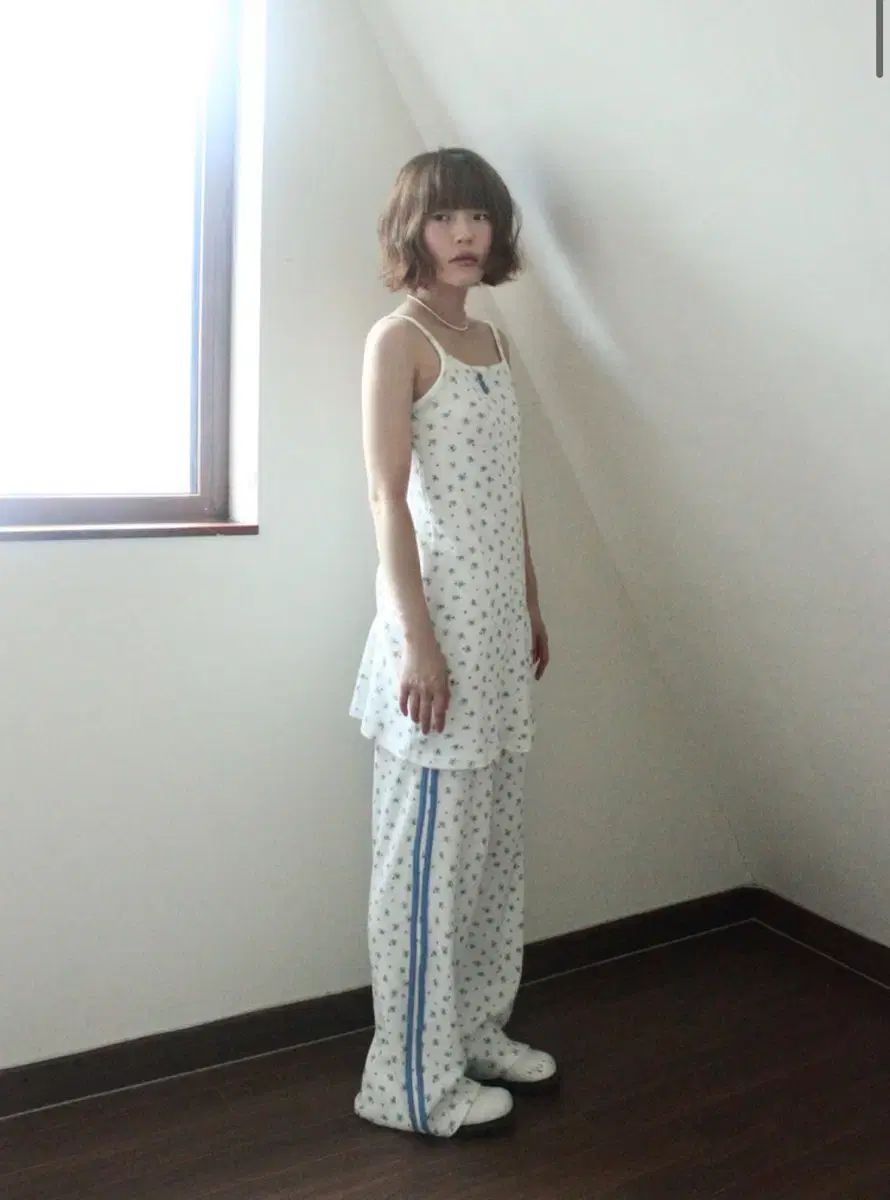 ル モン ド ペペ blume sweatpants dress sleeveless