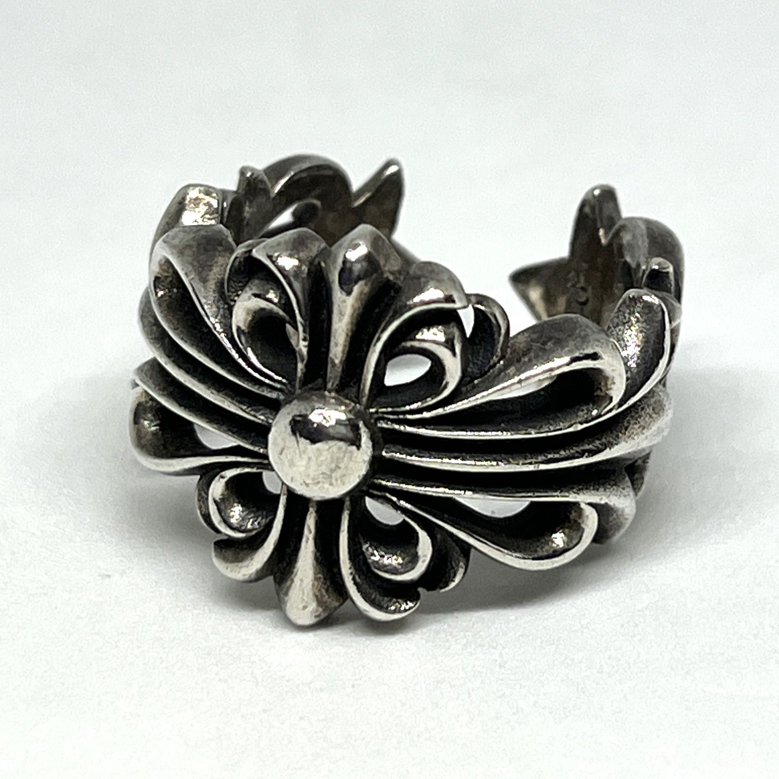 16号◇CHROME HEARTS｜クロムハーツ DBL FLRL CRS RING ダブル