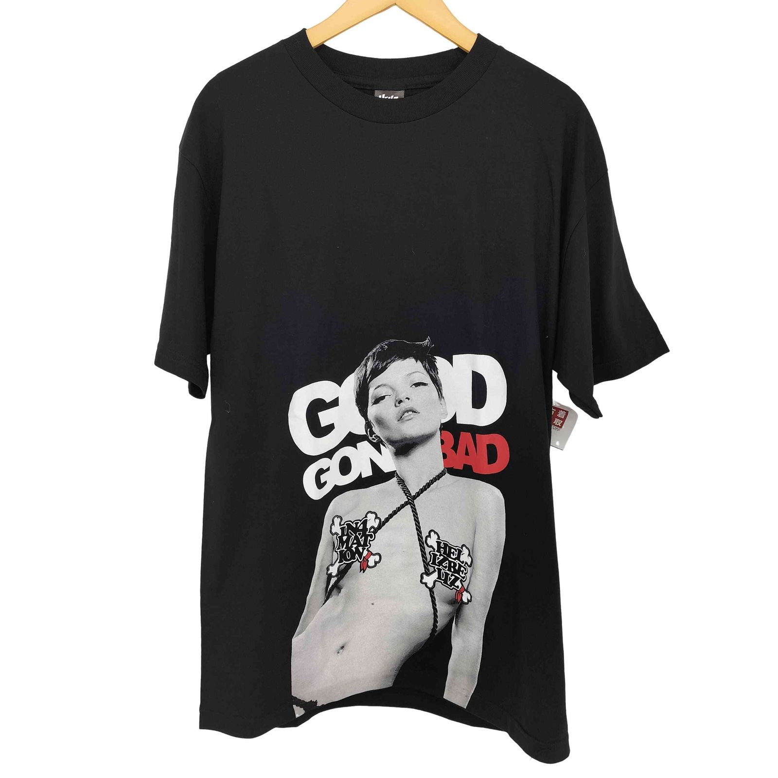 【稀少】ANDSUNS Tシャツ　古着　L　半裸　女性　FUCKILLEAT 稀少】ANDSUNS Tシャツ 古着 L 半裸 女性 FUCKILLEAT - メルカリ