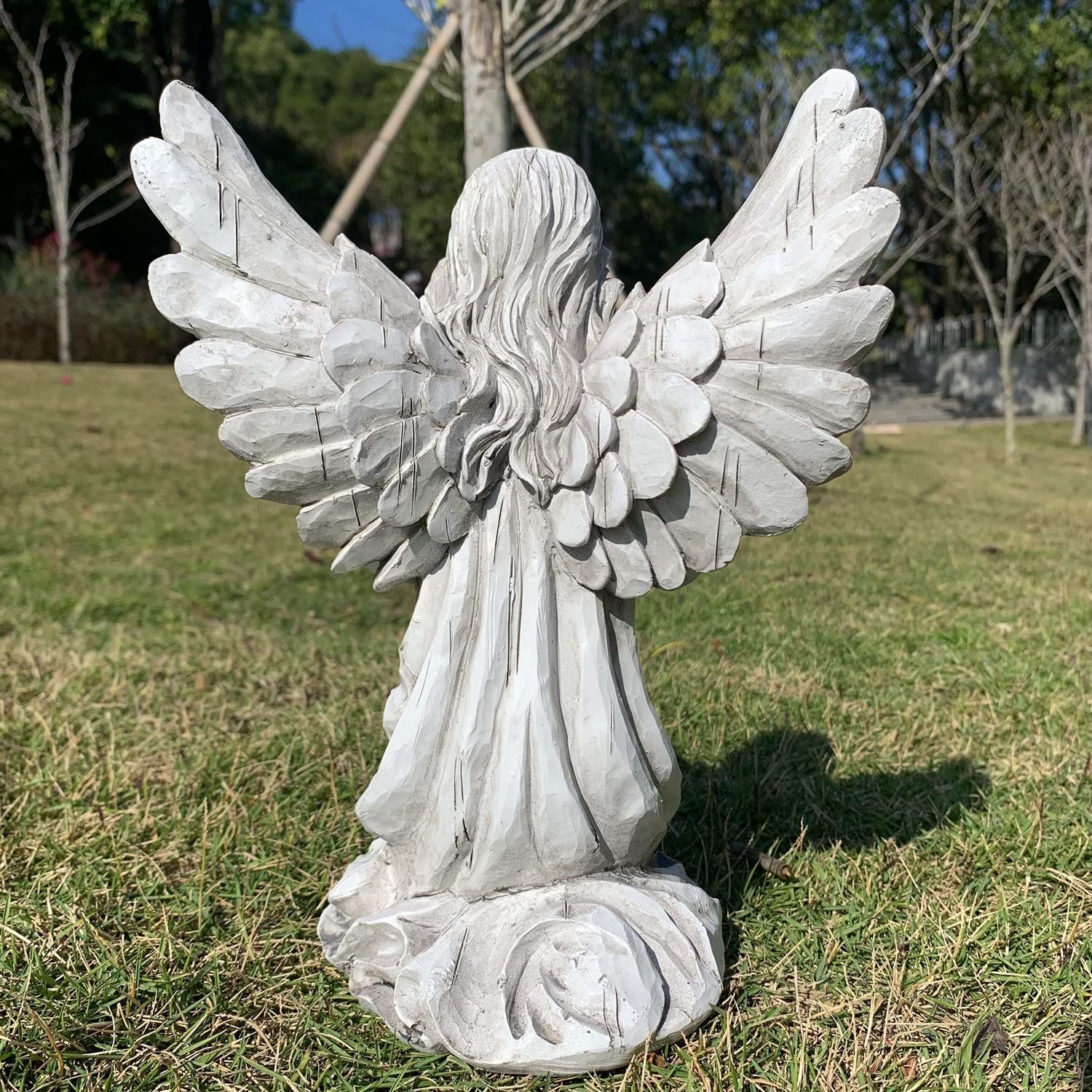 Handsider ガーデン像 天使 宗教的 妖精 彫刻 防水 装飾置物 アート