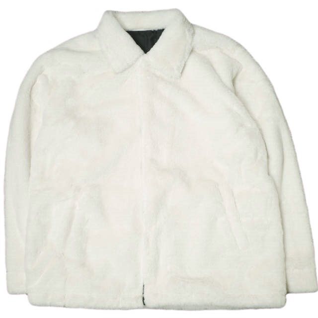 Danke Schon ダンケシェーン WEB＆DEPOT限定 ECO FUR COACH JACKET エコファーコーチジャケット Free ホワイト サンプル品 アウター g20949