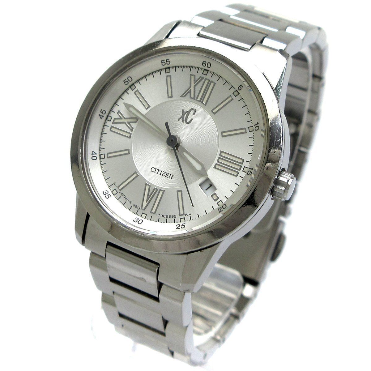 シチズン クロスシー レディース XC シルバー デュラテクト ローマ数字  
