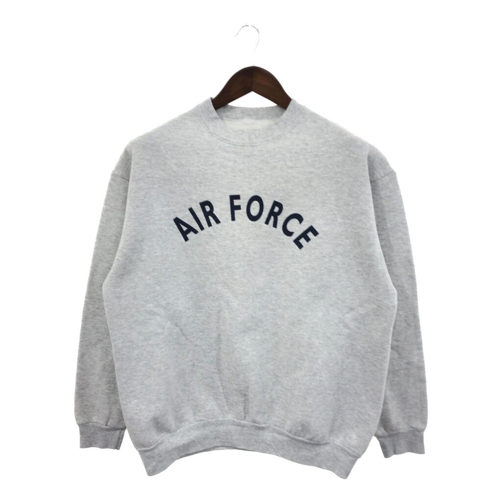 米軍実物 U.S.AIRFORCE トレーニング スウェット ミリタリー グレー (メンズ XL相当) 中古 古着 P7368