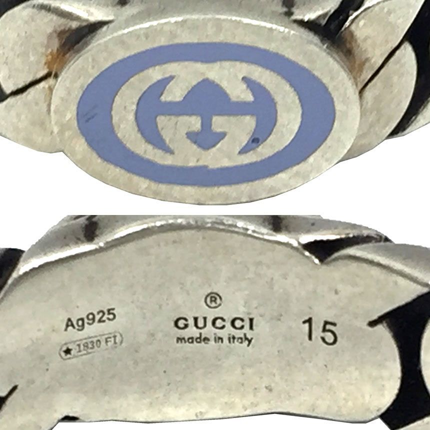 GUCCI グッチ リング インターロッキングG #15 AG925 シルバー