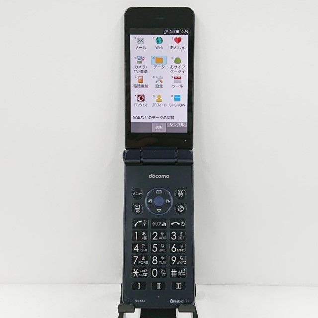 AQUOS ケータイ SH-01J ドコモ ブルーブラック 送料無料 本体 c10122