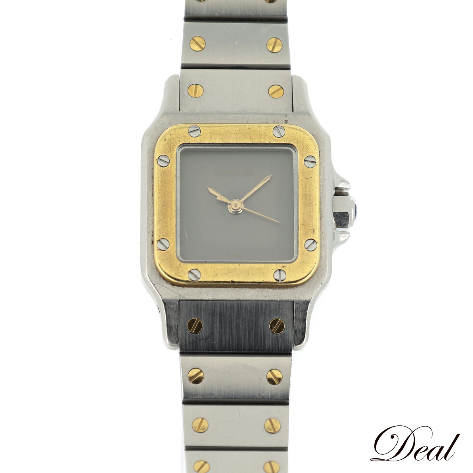 カルティエ サントスガルベSM ゴースト SS/YG レディース 腕時計