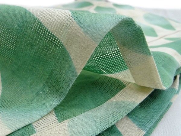 浴衣 レディース ViViSienne Trad（生成り地にグリーンドロップ  