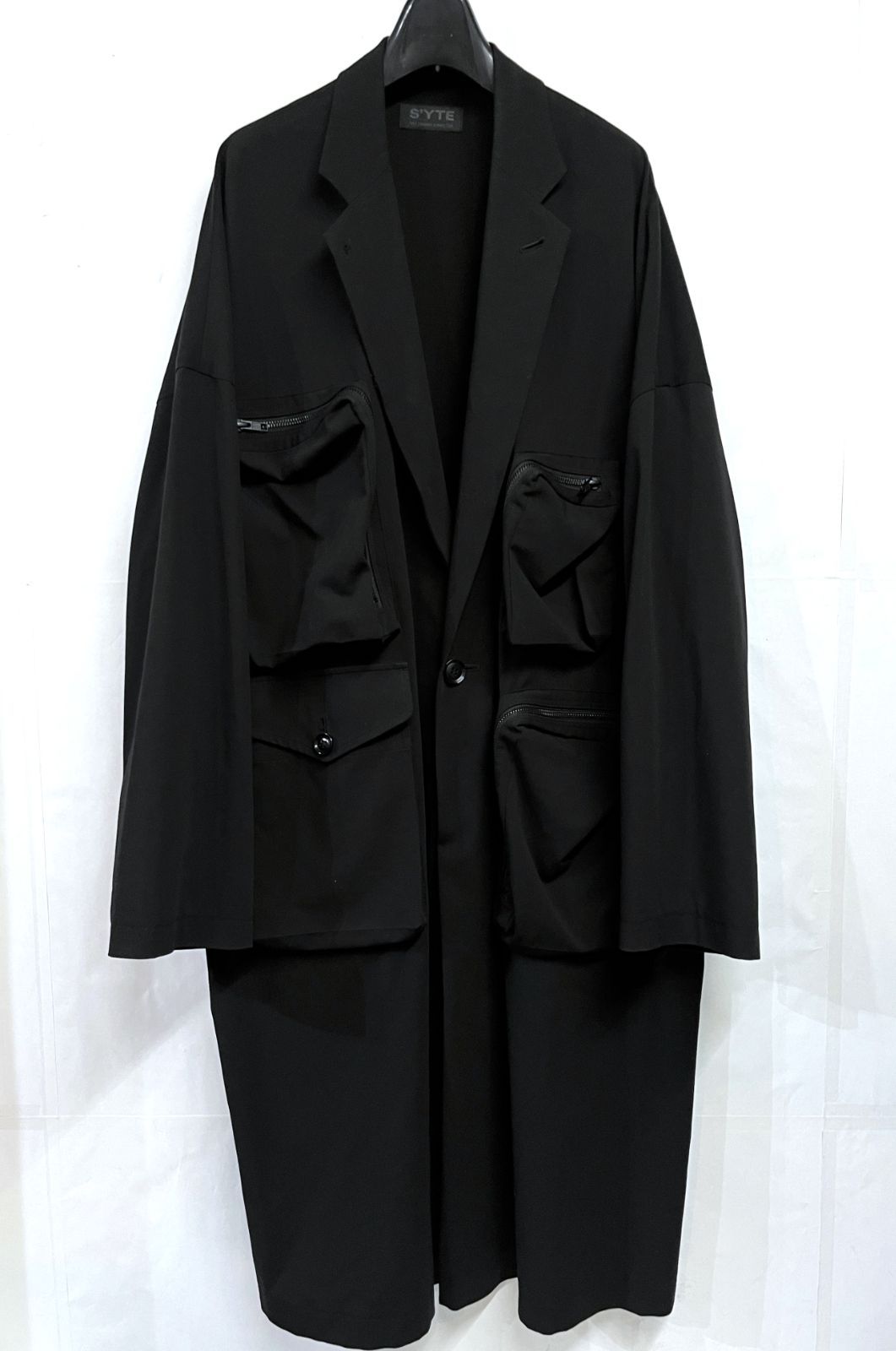 【美品】サイトヨウジヤマモト マルチポケットチェスターコート サイズ3 S'YTE Yohji Yamamoto｜サイト ヨウジヤマモト Pe/Rayon