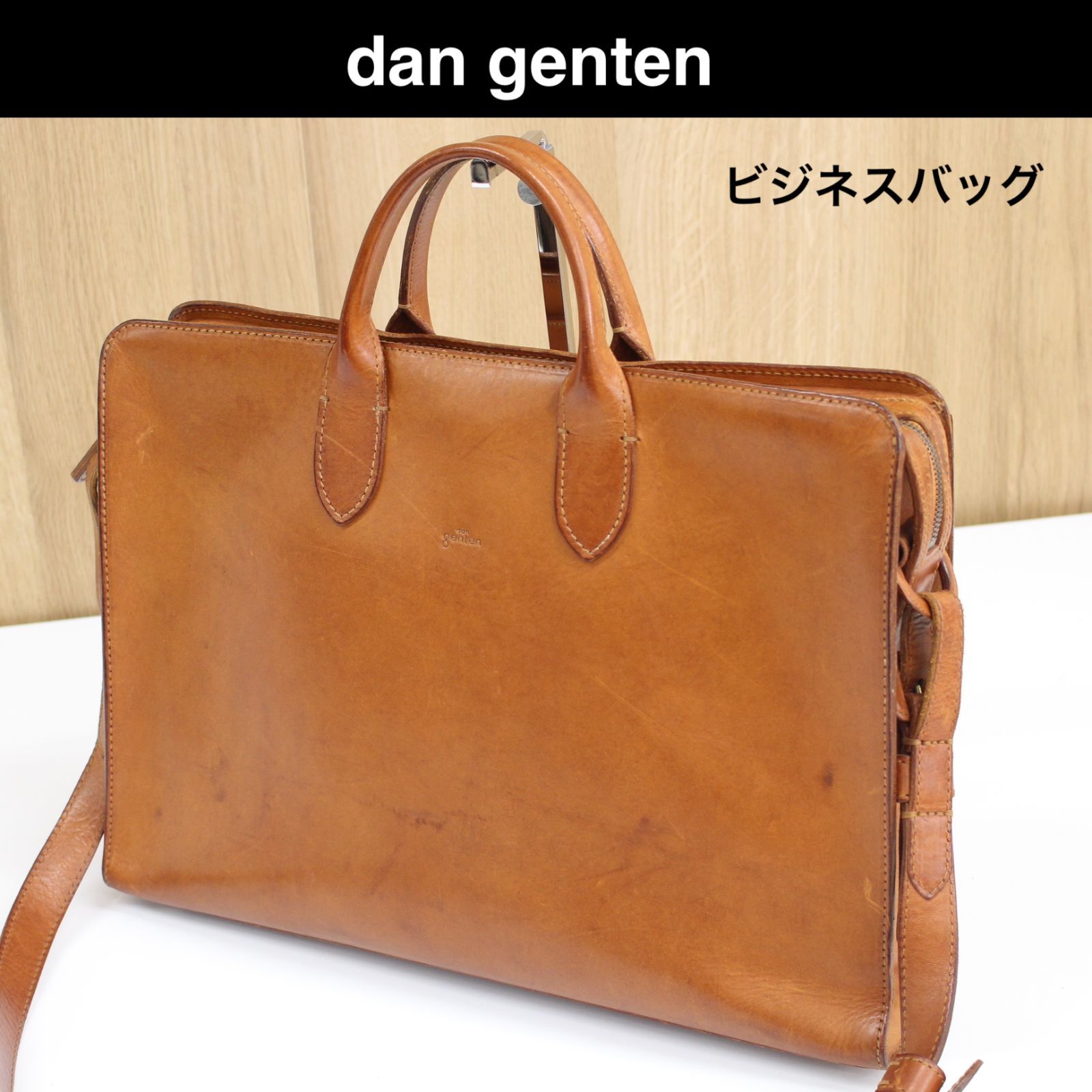 未使用級✨ GENTEN ゲンテン ビジネスバッグ ブリーフケース シボ革 ...