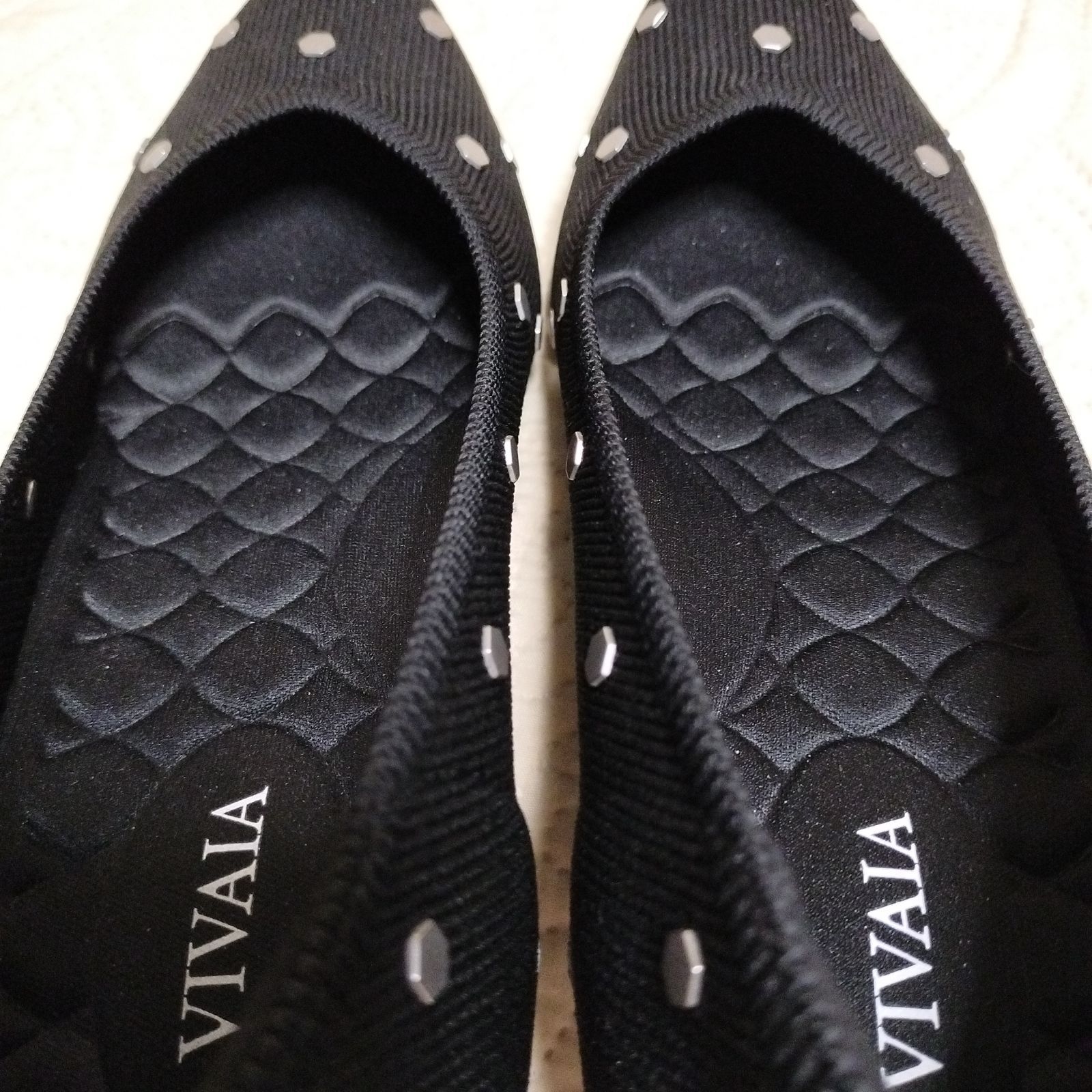 VIVAIA SCARLETT ブラックドット ヒール 22.5cm - メルカリ